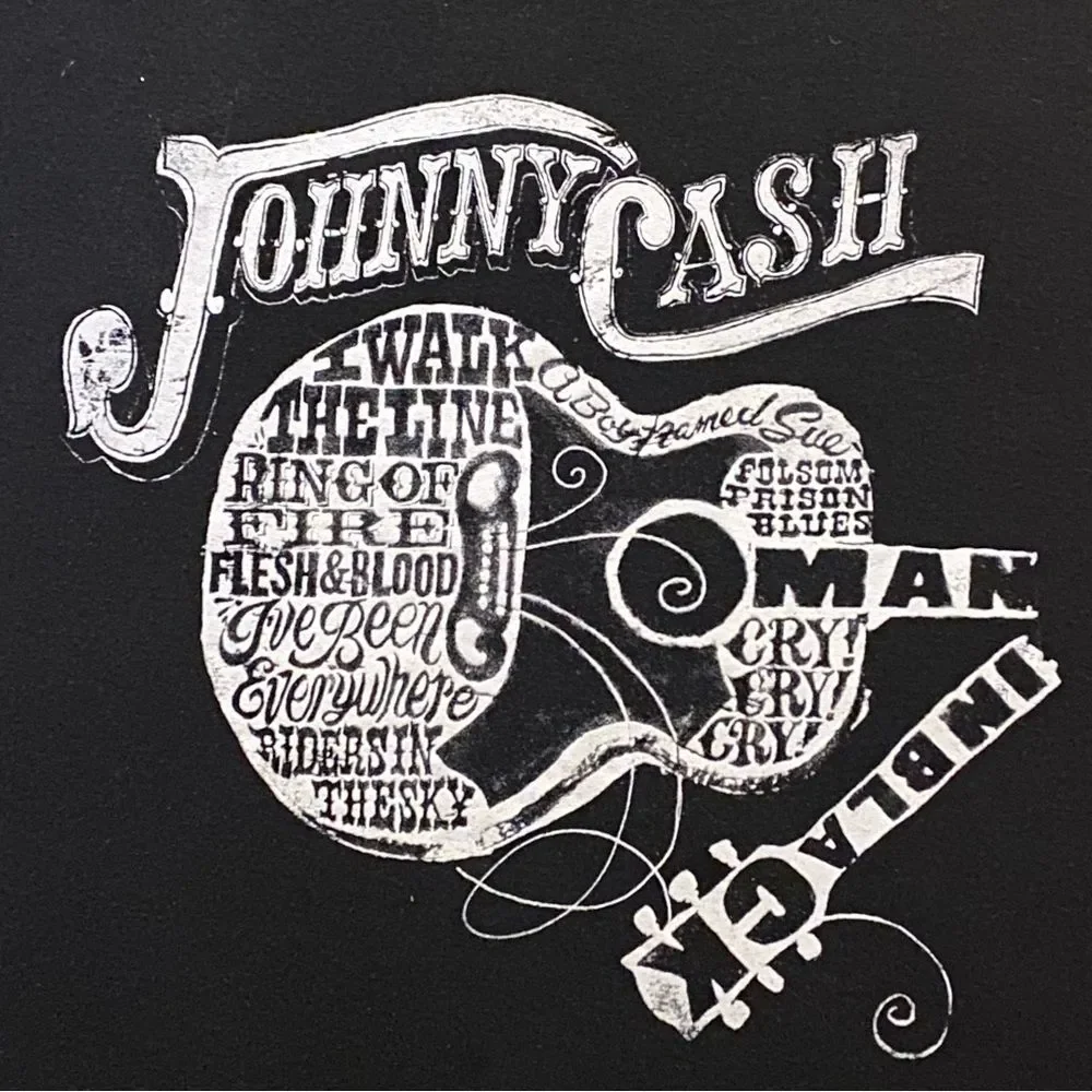 Authentic Signed Johnny Cash Graphic T Shirt - Picture 4 of 7